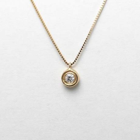 Ball necklace  with diamond / ボール ネックレス (ダイヤモンド)