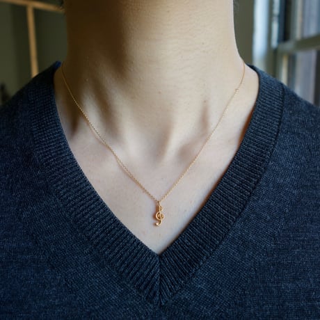 Treble clef necklace / ト音記号 ネックレス