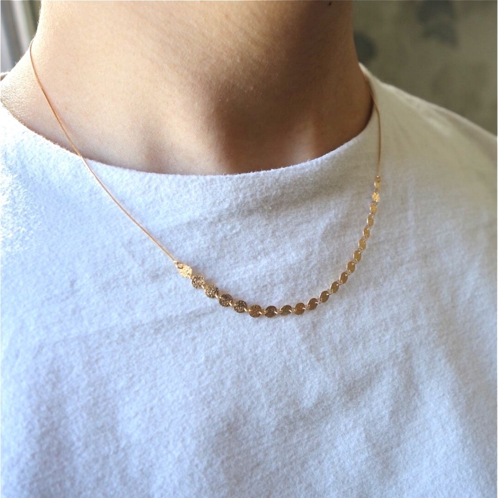 himie ヒーミー　K18 プティムーンネックレス　40㎝ Petit moon necklace / プティムーン ネックレス | himie [ヒーミー]