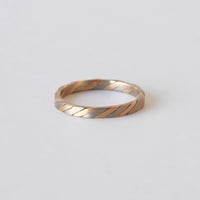 Half herringbone ring with twisted / ハーフ ヘリンボーン リング