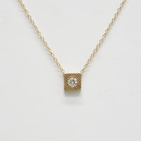 Puddle necklace (square) / パドル ネックレス (四角)
