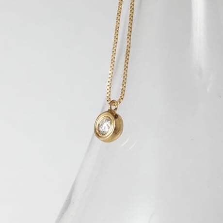 Ball necklace  with diamond / ボール ネックレス (ダイヤモンド)