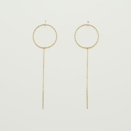 輪なげ ピアス S（YG）
