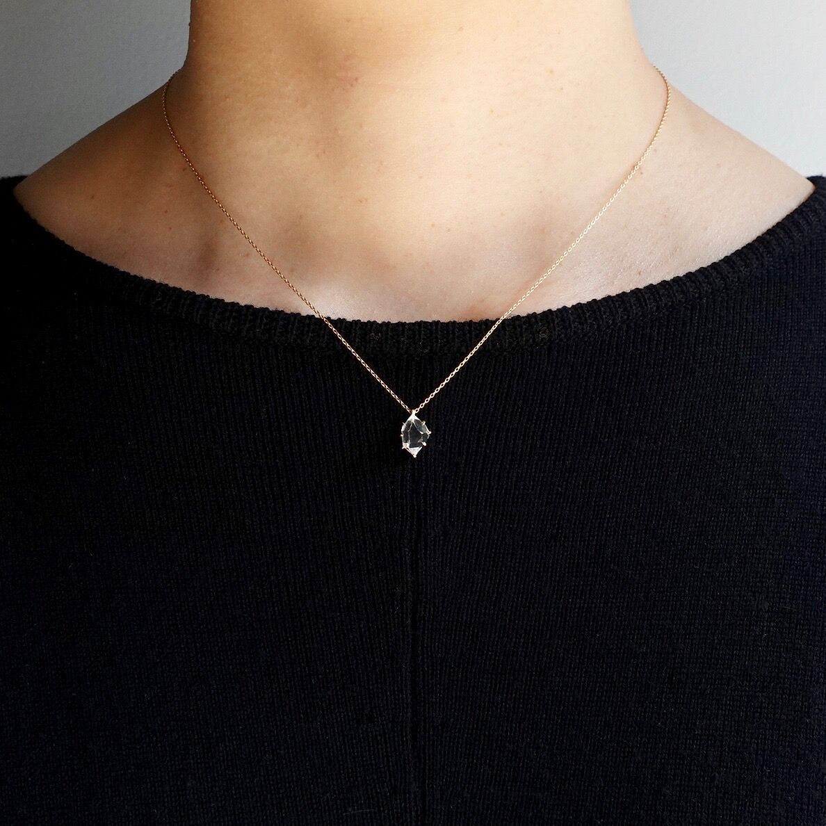 Herkimer diamond necklace M / ハーキマーダイヤモンド ネックレス