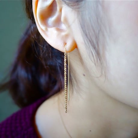 Couture & Yukiyanagi threader earrings / クチュール＆ユキヤナギ アメリカンピアス