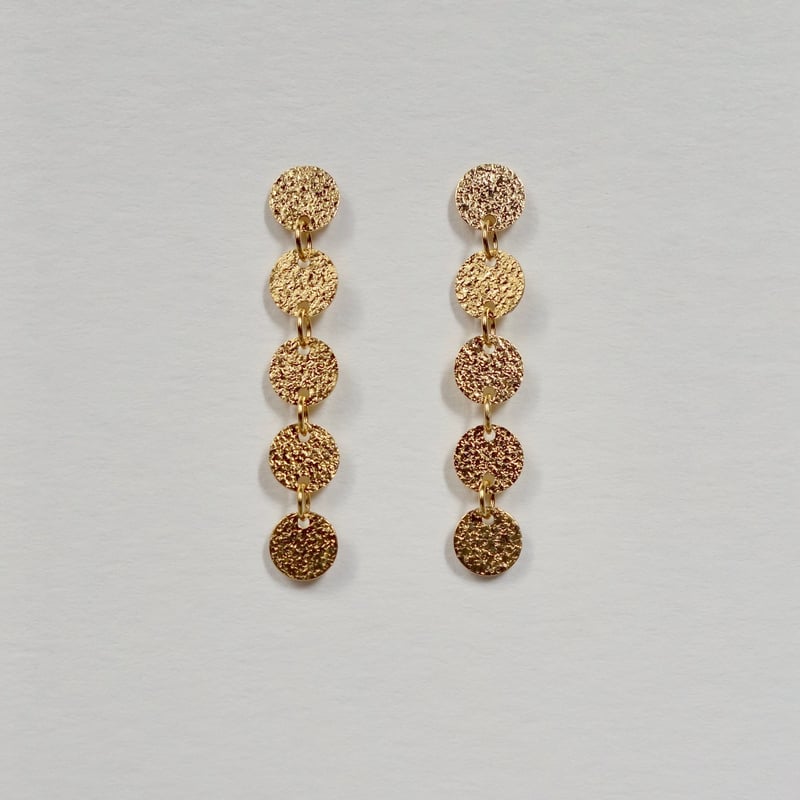 5 Petit moon pierced earrings (hook or stud t 5 Petit moon pierced earrings (hook or stud t