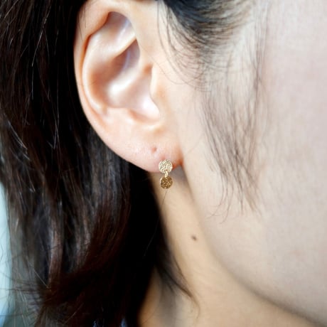 2 Petit moon pierced earrings / 2 プティムーン ピアス