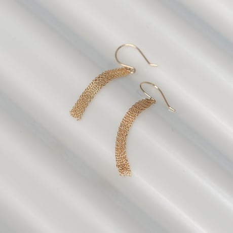 Ripple dangle earrings  3cm / リップル ピアス 3cm