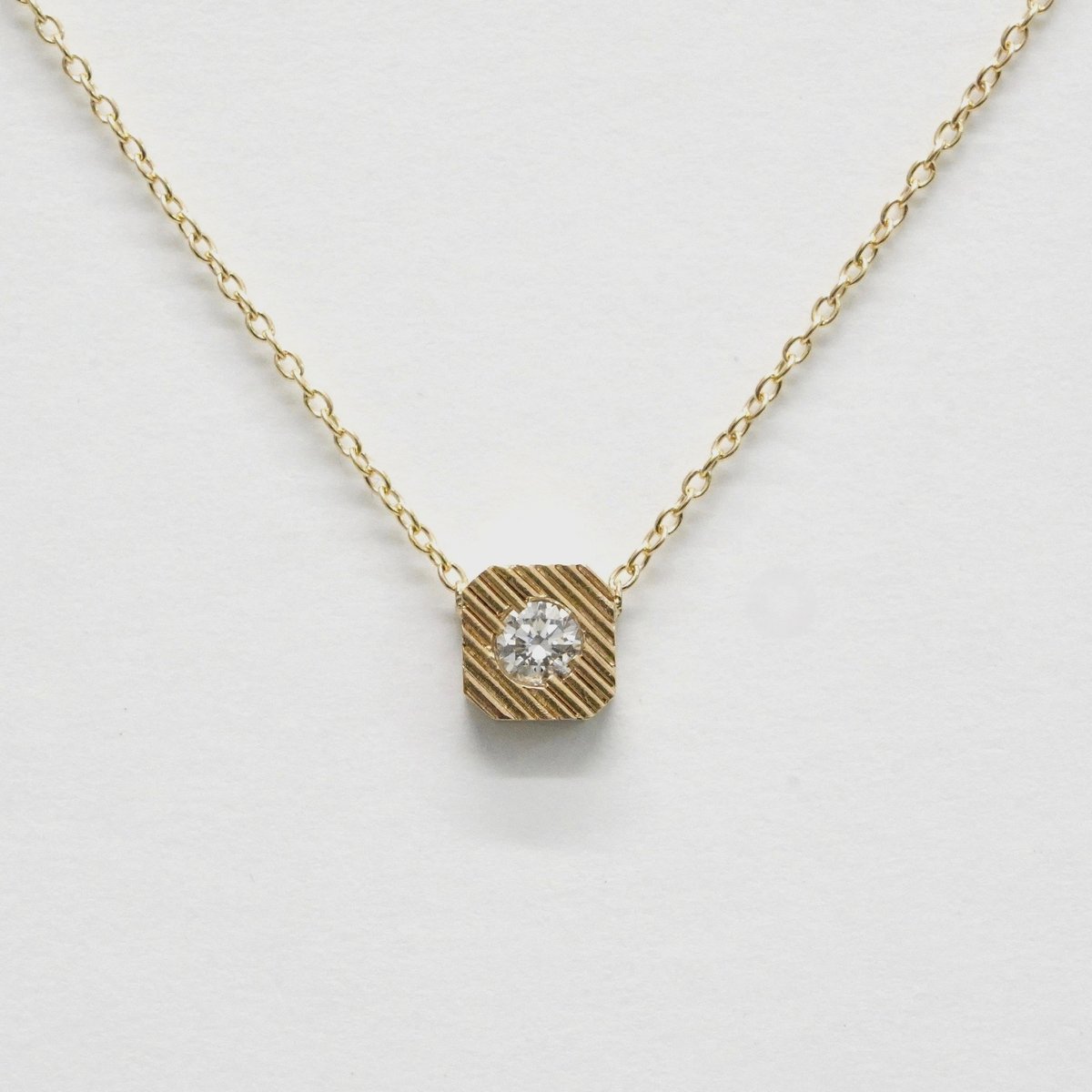 Puddle necklace (octagon) / パドル ネックレス (八角) | hi