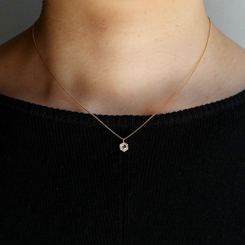 himie ヒーミー ユキヤナギネックレス 5㎝ K18 40㎝ Yukiyanagi necklace 5cm / ユキヤナギ ネックレス 5cm | hi