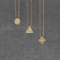 himie ヒーミー　K18 プティムーンネックレス　40㎝ Petit moon necklace / プティムーン ネックレス | himie [ヒーミー]