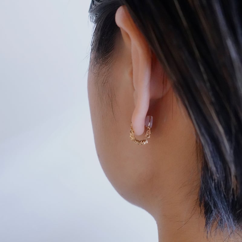 himieユキヤナギピアスK18 ヒーミーゴールドピアス