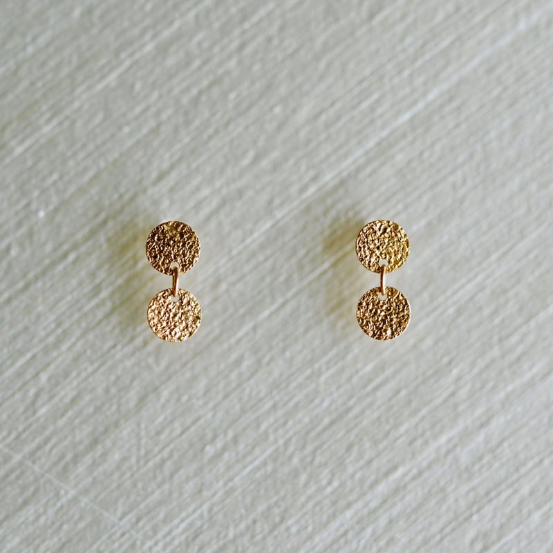 【美品】himie 2 Petit moon pierced 2 Petit moon pierced earrings / 2 プティムーン ピアス |