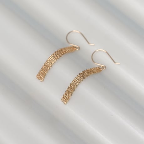 Ripple dangle earrings  3cm / リップル ピアス 3cm