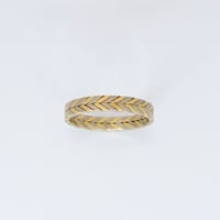 Herringbone ring  with twisted  / ヘリンボーン リング