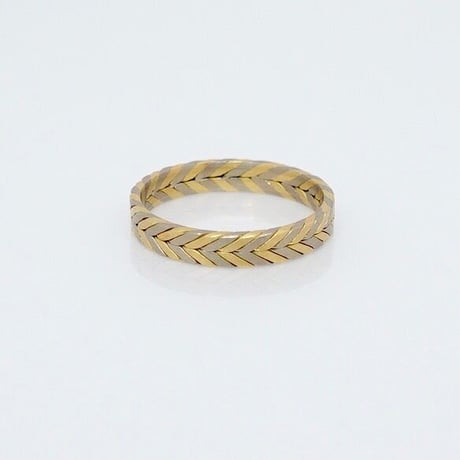 Herringbone ring  with twisted  / ヘリンボーン リング
