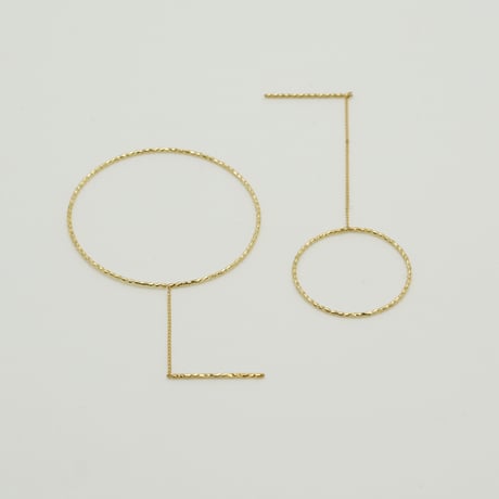 輪なげ ピアス S（YG）