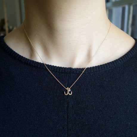 Initial necklace  t  / イニシャル ネックレス t (錨)
