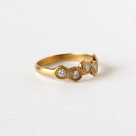 5 Ball diamond ring  / ボール 5粒ダイヤモンド リング