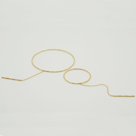 輪なげ ピアス S（YG）