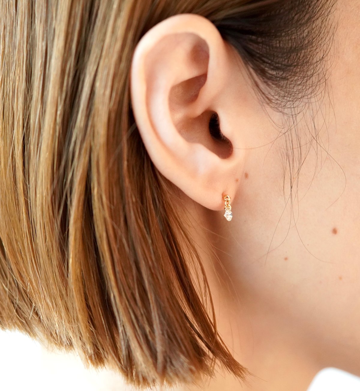W cross diamond pierced earrings / ダブル クロス ダイヤ W cross diamond pierced earrings / ダブル クロス ダイヤ