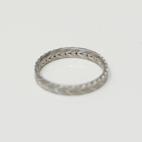 Herringbone ring  with twisted  / ヘリンボーン リング