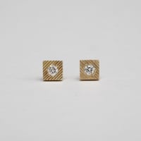 Keshi pearl ball chain pierced earrings / ケシパール Keshi pearl ball chain pierced earrings / ケシパール