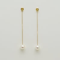 Yukiyanagi crossing pierced earrings S / ユキヤナギ