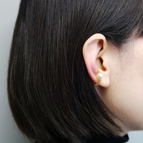 Tsubu pearl cuff L / ツブパール カフ L