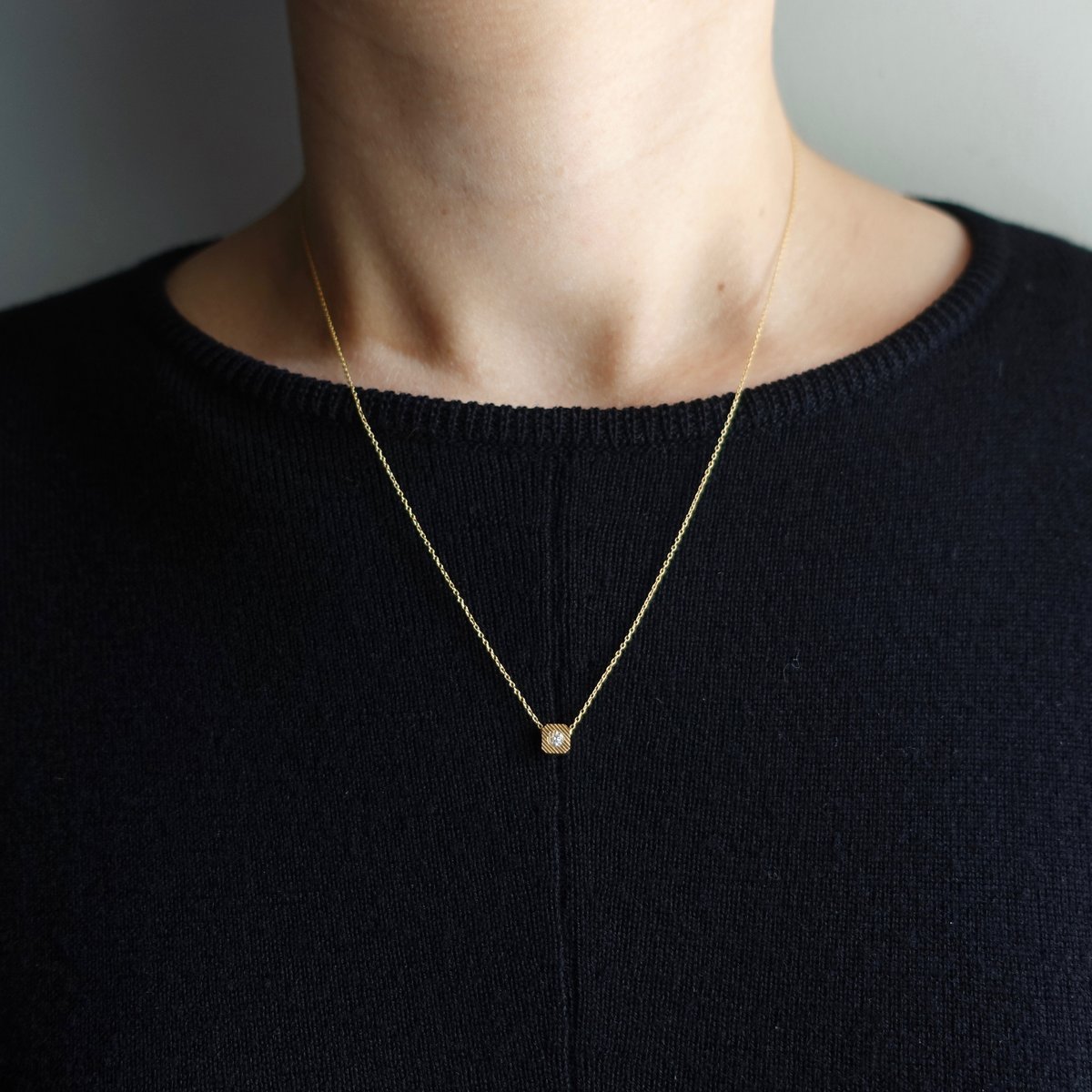 Puddle necklace (octagon) / パドル ネックレス (八角) | hi