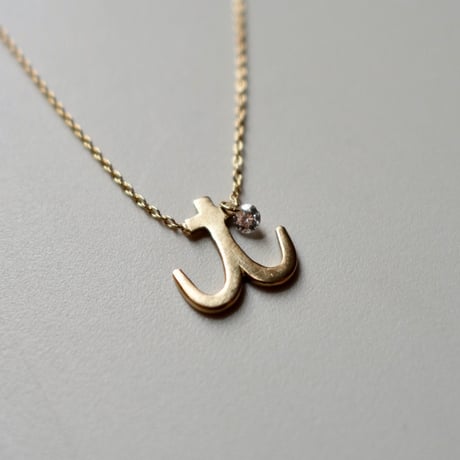 Initial necklace  t  / イニシャル ネックレス t (錨)