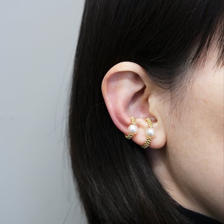 Tsubu pearl cuff L / ツブパール カフ L