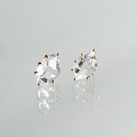 Harkimer diamond stud earrings  M / ハーキマーダイヤモンドピアス (M)