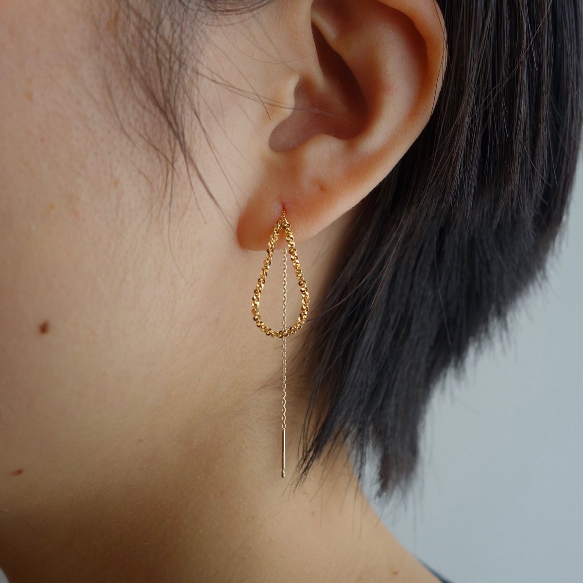 Yukiyanagi 2way earrings / ユキヤナギ2way ピアス | him