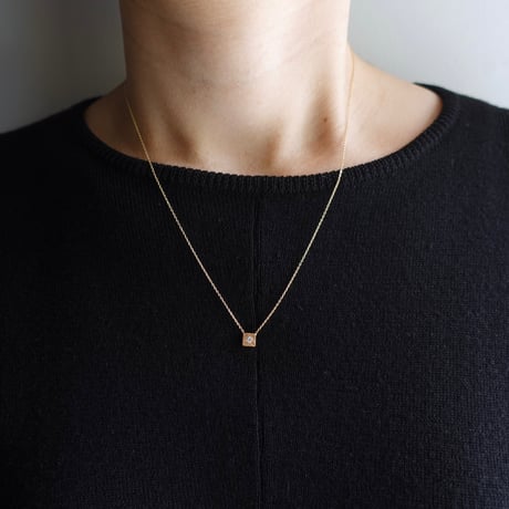 Puddle necklace (square) / パドル ネックレス (四角)