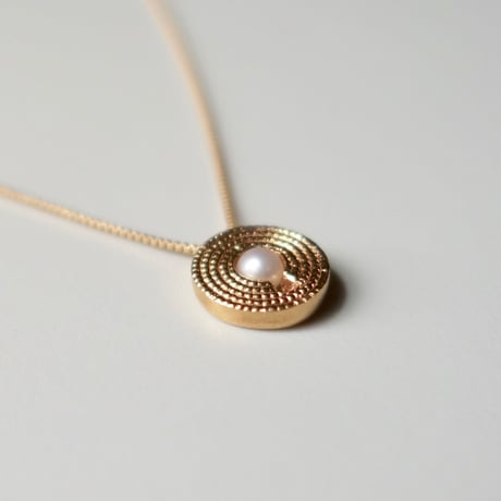 Keyhole pearl necklace / 鍵穴 ネックレス (パール)