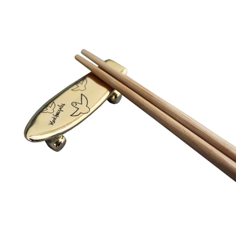 Mark Gonzales / Pika Pika skate board chopstick rest (gold)