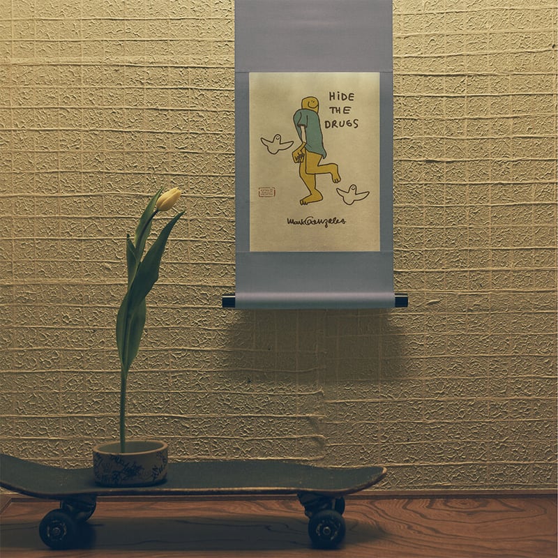 MARK GONZALES × TALKY 掛け軸 < HIDE THE DRUGS柄 >