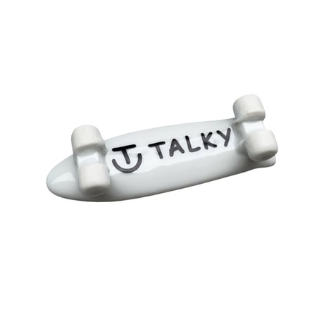 Shmiley Shaka Skate Board Chopstick Rest/White×Black