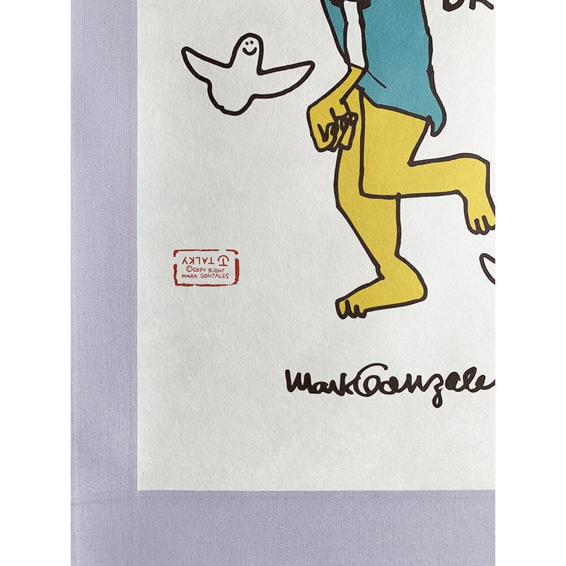 Mark Gonzales 陰陽アート マーク・ゴンザレスの新作キャンバス作品が並ぶ個展がBOOKMARCで開催
