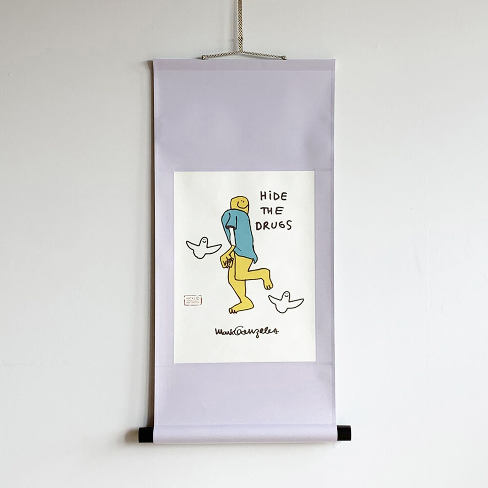 MARK GONZALES × TALKY 掛け軸 < HIDE THE DRUGS柄 >