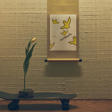 Mark Gonzales × TALKY 掛け軸  <yellow ×  color angel >