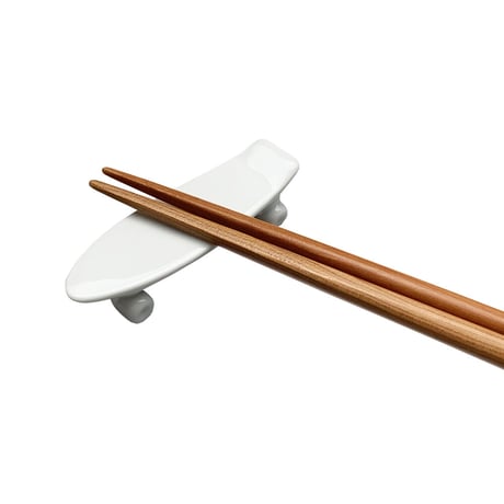 skate board chopstick rest (white)