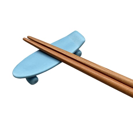 skate board chopstick rest (mat blue)