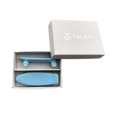 skate board chopstick rest (mat blue)
