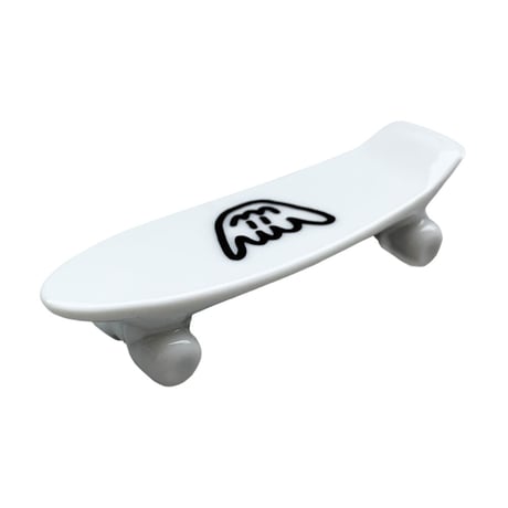 Shmiley Shaka Skate Board Chopstick Rest/White×Black