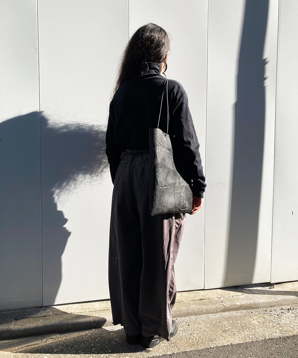 W17-01｜電線トート／BK | Kagari Yusuke ／カガリユウスケ