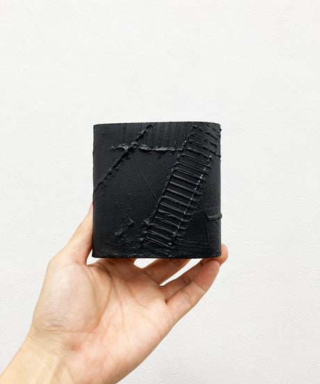 mw12｜三つ折り財布／BK
