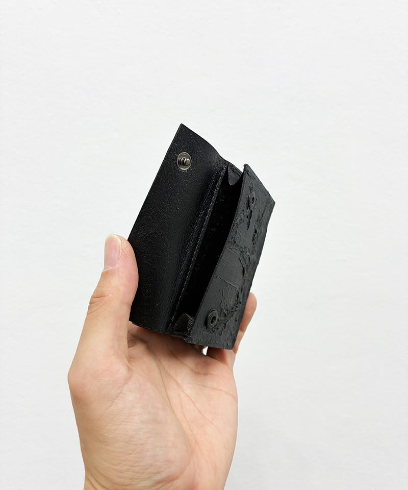 mw11｜三つ折り豆財布／BK | Kagari Yusuke ／カガリユウスケ