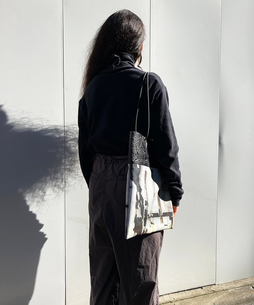 【別注】kagari yusuke 壁布トート :谷中 multi color 別注】kagari yusuke 壁布トート :谷中 multi color